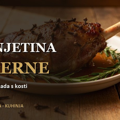 Jagnjetina pečena u rerni sa belim lukom i ruzmarinom
